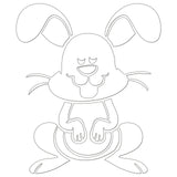 Cartoon Bunny Iron On HTV Transfer