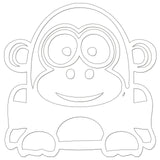 Funny Cartoon Gorilla Sticker