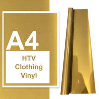 A4 A3 A2 Iron On Vinyl Sheets Gold