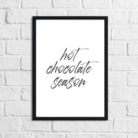 Hot Chocolate Season Kitchen Wall Decor Print