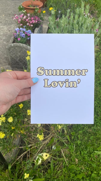 Summer Lovin' Summer Seasonal Wall Home Decor Print