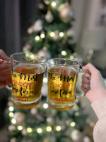 DIY Set Of 2 Create Own It’s The Most Wonderful Time For A Beer Christmas Pint Tanker Glass Sticker Labels