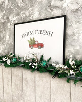 Farm Fresh Christmas Trees Christmas Seasonal Wall Home Decor Print