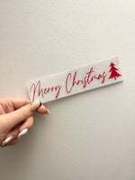 Merry Christmas Tree Letter Box Letterbox Decor House Sticker Label