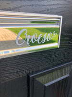 Croeso Welcome Welsh Heart Letter Box Door Decor House Sticker Label