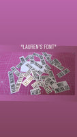 Personalised Custom Any Wording Lauren Font Personalised Kitchen Pantry 4cm Tall Labels Stickers