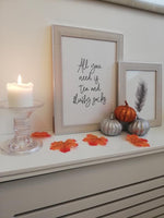 All You Need Is Tea Autumn Seasonal Kitchen Wall Home Decor Print
