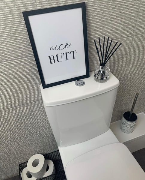 Nice Butt Bathroom Wall Decor Print