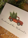 Christmas At The Surname Truck Winter Christmas Seasonal Wall Home Decor Print
