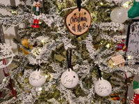 Christmas Tree Customisable Hanging Wooden Log Disc
