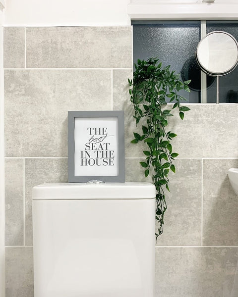 The Best Seat In The House Bathroom Wall Decor Home Print