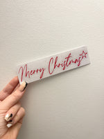 Merry Christmas Star Letter Box Letterbox Decor House Sticker Label