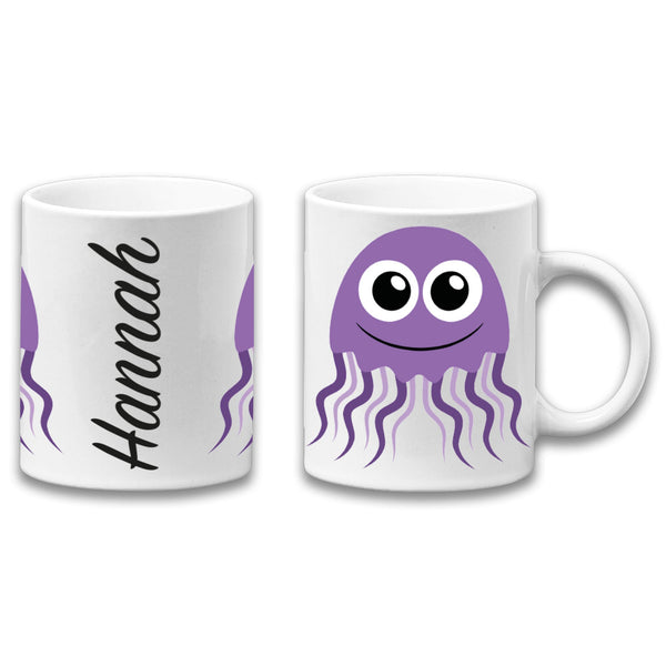 Adorable Jellyfish Sea Animal Personalised Your Name Gift Mug