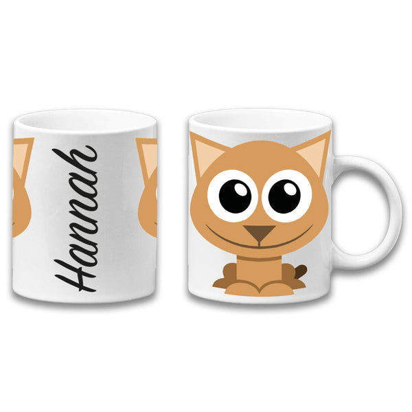 Adorable Kitten Personalised Your Name Gift Mug