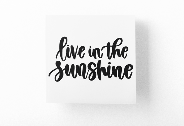 Live In The Sunshine Boho Sticker