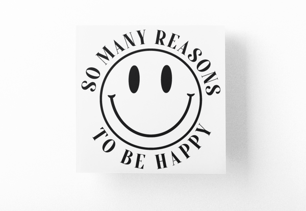 So Many Reasons To Be Happy Boho Sticker