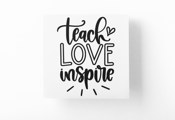 Teach Love Inspire Teacher Sticker
