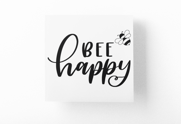 Bee Happy 2 Bumble Bee Sticker
