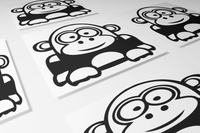 Funny Cartoon Gorilla Sticker