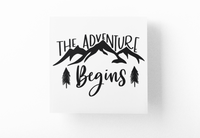 The Adventure Begins Sticker