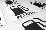 Petrol Sign Sticker