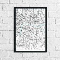 Personalised Colour Any Place Country City Print With Coordinates Wall Decor Print
