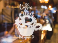 Coffee Is A Hug In A Mug Sticker