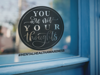 You Are Not Your Thoughts Mental Health Awareness Sticker