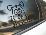 Funny Cartoon Dog Sticker