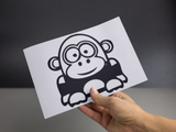 Funny Cartoon Gorilla Sticker