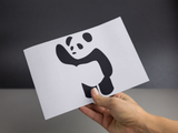 Waving Panda Sticker