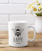 Bee Happy 1 Bumble Bee Mug