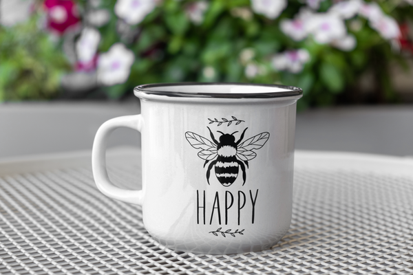 Bee Happy 1 Bumble Bee Mug