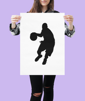 Basketball Player Sticker