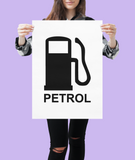 Petrol Sign Sticker