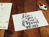 I Love You To The Moon And Back Baby Sticker