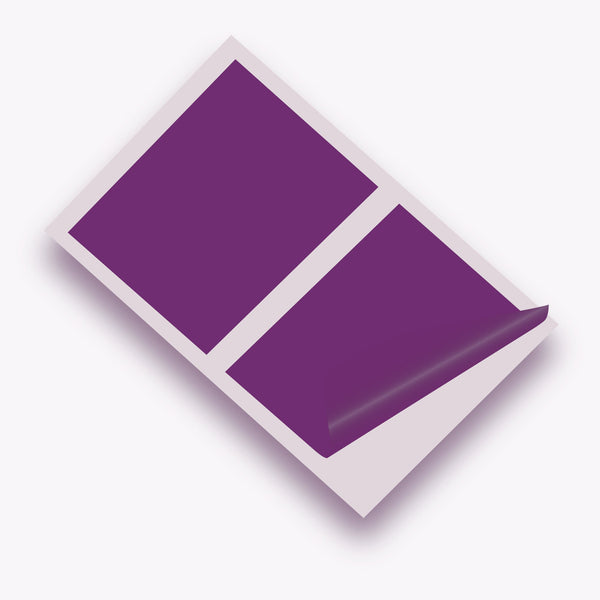 Purple Gloss 10 x 8 inch SQ Vinyl Wall Tile Stickers Kitchen & Bathroom Transfers