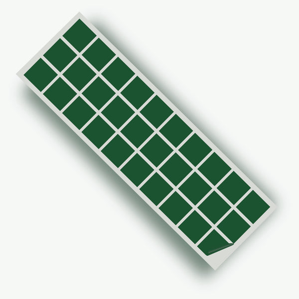 Racing Green Matte 2 in SQ Vinyl Wall Tile Stickers Kitchen & Bathroom Transfers