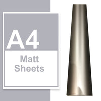 A4 A3 A2 Matte Vinyl Sheets Silver