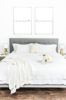 Sweet Dreams Set Of 2 Bedroom Wall Decor Prints