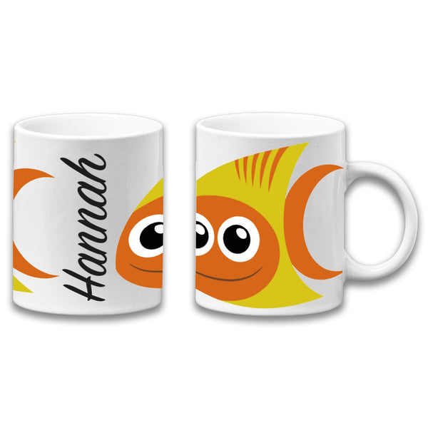 Adorable Tropical Fish Sea Animal Personalised Your Name Gift Mug