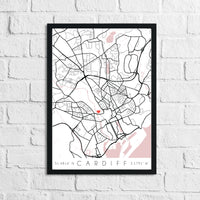 Couple Personalised Valentines Love Engagement Wedding Any Place City Print Coordinates Wall Decor Print